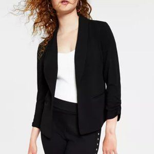 bar III - 3/4-Sleeve Shawl-Collar Blazer